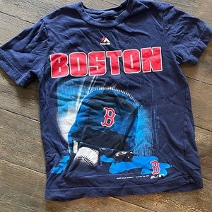 BOSTON BOYS YOUTH MAJESTIC TSHIRT